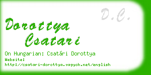 dorottya csatari business card